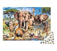 Fauna selvatica africa Puzzles 1000 Pezzi In Cartone Di Alta Qualità, Un Busta Di Puzzle A Rompicapo Per Art-terapia, Ideale Per Attività Per Giorni Di Pioggia, Regalo Per La Pensi