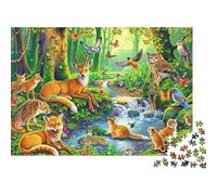 Fauna selvatica bosco_1 Rompicapo 1000 Pezzi In cartone Extra Spesso, Un Classico Puzzle A Pezzi Per Pace Interiore, Ideale Per Sfida Personale, Regalo Di Compleanno Originale 52x38cm/1000pcs