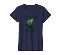 Fauna Selvatica Locale: Avventura nella Foresta di Bigfoot per Gli Amanti della Natura Maglietta, Donna, Navy, 3XL