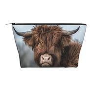 Fauna selvatica scozzese della mucca dell'altopiano, Borsa da toilette Borsa per trucco Borsa per cosmetici Borsa da toilette da viaggio portatile