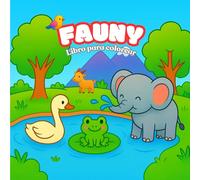 Fauny: Libro para colorear infantil con animales adorables