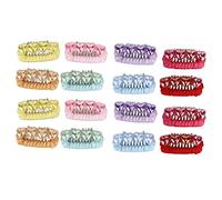 FAUOSWUK 16 Pezzi per Capelli da 16 Pezzi, Graziose Barrette di Cani in Poliestere Alla Moda per la Toelettatura, con Colori Misti per Cani di Cagnolini da Gatti Dai Capelli Lunghi