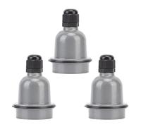 FAUOSWUK 3 Pezzi Porta della Lampada E27, Presa di Luce in Ceramica Anti -fusione a Prova di Acqua con Isolamento Termico, per Lampadine di Resistenza Ad Alta Temperatura