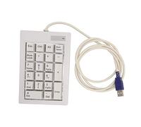 FAUOSWUK 7.3Numeric KeyPad 21 Key Mechanical Numpad, Mini Pad di Numeri Portatili con Interfaccia USB per Plug e Riproduzione di Finanza per Ufficio di Gioco