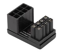 FAUOSWUK Adattatore Angolato da 180 Gradi con Guscio Isolante per Alimentazione Stabile e Altezza Ridotta per Schede Grafiche Desktop da 8 Pin Maschio a Femmina (PH38 1 PZ)