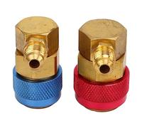 FAUOSWUK Adattatore Connettore Rapido CA per Auto Convertitore di Durevole per R134a 2 Pezzi per Servizi Automobilistici