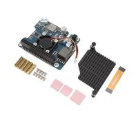 FAUOSWUK Adattatore NVMe PCIe a M.2 con Funzione PoE Efficiente per Trasferimento Dati Ad Alta velocità RPI 5 Supporta NVMe SSD 2230 2242 in Lega di Alluminio