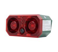 FAUOSWUK Allarme Sensore di Movimento Solare Esterno Impermeabile 13 Suoni Allarme Cane Che Abbaia per Luci di di Sicurezza Solare Fienile Agricolo