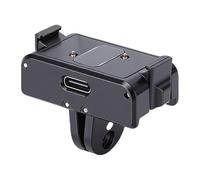 FAUOSWUK Base Magnetica per Adattatore di Ricarica con Interfaccia di Tipo C, Doppio Polo e Foro per Vite da 1/4 di Pollice, per Fotocamera 360