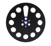 FAUOSWUK Bobina di Nastro Vuota da 7 Pollici, Bobina Aperta Universale in Lega di Alluminio con Fori Porosi per Resistenza Al, per Lettori di Nastri da Bobina a Bobina Nastro da 1/4 di (Nera)