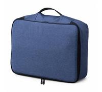 FAUOSWUK Borsa Porta Certificati Durevole con Chiusura a Codice di Sicurezza Organizzatore di Documenti Multistrato per Uso Domestico Tessuto Oxford 14,6 X 5,5 X 10,6 Pollici (Blu scuro)