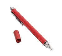 FAUOSWUK Calendario Stylus Pen per Touchscreen, 2 in 1 Penna di Stilo Touchscreen Capacitiva Professionale con Punta a Rete in Fibra di Punta Trasparente per Calendari con Touchscreen (Rosso)