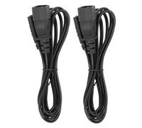 FAUOSWUK Cavo Adattatore di Alimentazione IEC320 C14 a C7, Cavo di Alimentazione C14 Maschio a C7 Femmina, 2500 W, 2 M, con PVC Ignifugo per Laptop, Altoparlanti, Monitor e Stampanti