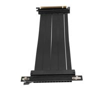 FAUOSWUK Cavo Prolunga per Scheda Grafica PCIe 4.0 X16 Inversa a 90 Gradi, Slot Schermati per Programmi AI, velocità di Trasferimento 64 GBS, Cavo Riser PCIe 4.0 X16 per Build ITX (40 cm)