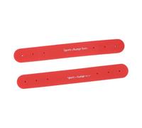 FAUOSWUK Cinghie per Speroni, Cinghie per Speroni Regolabili in Materiale TPE Resistenti All'abrasione con 6 Occhielli per Allenamenti e Gare di Attrezzatura per Equitazione (Rosso)