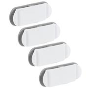 FAUOSWUK Clip per Organizzare i Cavi da 4 Pezzi per Riporre e Gestire in Modo Efficiente i Cavi in ufficio, Design Avvolgibile, Adesivo Non Dannoso, 3,1x1,2x0,4 Pollici