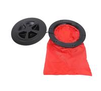 FAUOSWUK Copertura di Accesso al Ponte della Barca da 4" a Prova di Impatto con Comoda Borsa per Attrezzi per Piastra di Ispezione per Yacht Marini (Nero)