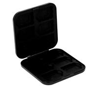 FAUOSWUK Custodia per Carte da Gioco 2 in 1, Supporto per Carte da Gioco Commutabile con 12 Slot in Silicone per Scheda di Memoria SDHC (Nera)