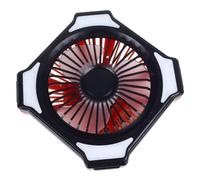 FAUOSWUK Fan da Campeggio Portatile con Lanterna a LED, Ventilatori da Tenda a Batteria Ricaricabili da 10000 MAh per Campeggio, Ultra tranquillità per Picnic, Barbecue, Pesca, Viaggio, (#2)