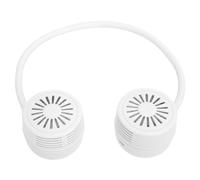 FAUOSWUK Fan per Bambini, una Lama Portatile Ricaricabile con 3 velocità del, Ventilatori del Collo Personale Che Soffiano Aria Fredda per Bambini Anziani, Compagno per il Lavoro Caldo (Bianco)