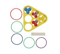 FAUOSWUK Gioco da Biliardo per Biliardo, Giocattolo in Schiuma Galleggiante Eva con Palline e Anelli, Set di Giochi d'Acqua Durevoli per Tutte Le età, Ideale per Le Vacanze Estive e Le Feste in