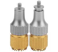 FAUOSWUK Joystick in Lega di Alluminio Bilanciere Regolabile per Controller Drone Design Ergonomico Telescopico per FPV Combo Oro Argento 2,4x0,9x0,9 Cm 16,0 G per Piloti