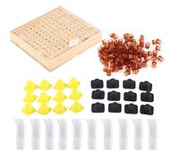 FAUOSWUK Kit di Allevamento della Regina Dell'apicoltura, Tazze di Cellule di Plastica e Gabbie per Allevare le Api Regine, con 110 Tazze di Celle 12 Blocchi a Barre Cellulare 10 Gabbie