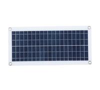 FAUOSWUK Kit di Pannello Solare USB DC 15W, con Controller 60A 2 Porte USB 1 Porta DC per Telefoni Computer 12v 24V Caricatore Solare in Silicio Policristallino