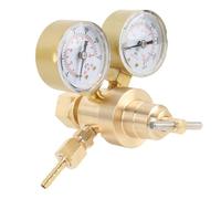 FAUOSWUK Kit di Regolatore della Pressione di Azoto, Regolatore di Azoto in Ottone 600 Psi con Ingresso CGA580 e Uscita 1/4in per il Taglio del Laboratorio di Saldatura Che Soffia