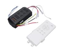 FAUOSWUK Kit Telecomando per Ventilatore da Soffitto Funzione di Temporizzazione Avanzata a Lunga Distanza per il Risparmio Energetico Applicabile a Tutti i Ventilatori da Soffitto Materiale ABS