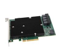 FAUOSWUK LSI SAS 9300 16I Scheda Controller HBA Ad Alta velocità 12 Gbps 16 Porte SAS PCIe 3.0 per VMware per FreeBSD, Materiale PCB Premium per Server