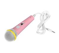 FAUOSWUK Microfono Giocattolo per Bambini con Karaoke per Raccontare Storie Musicali (Rosa)