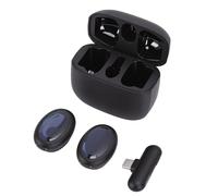 FAUOSWUK Microfono Wireless con Riduzione del Rumore AI Avanzata, Gestione SPL Elevata per Interviste, Creazione di Contenuti, Distanza di Lavoro di 50 M