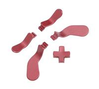 FAUOSWUK Paddle Controller e Parti D Pad in Acciaio Inossidabile, Ricambio da 5 Pezzi per Modelli, Ideali per Configurazioni di Gioco Personalizzate (Rossa)