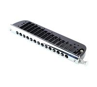 FAUOSWUK Pettine per Armonica Cromatica Meccanismo di Scorrimento Liscio Accessori per Armonica Leggeri e Durevoli per Principianti con una Sensazione Confortevole Facile da Suonare (257 Alluminio)