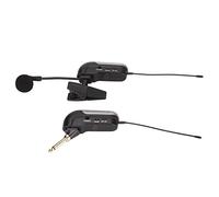 FAUOSWUK Pick Up Strumento Microfono Wireless UHF Clamp/Holder a Condensatore per Sassofono Tromba Clarinetto Violino, Clamp/Holder Fissa Girevole a 360° per Spettacoli Sul Palco