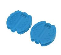 FAUOSWUK Piedali per Biciclette per Bambini, Pedale Triciclo per Bambini in Plastica da 2 Pacchi per la Sostituzione della Ruota Anteriore Facile da Installare (Blu)