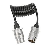 FAUOSWUK Prolunga Spina per Rimorchio per Auto Standard Europeo Rame 7 Pin 2M Voltaggio a Testa Tonda 12V