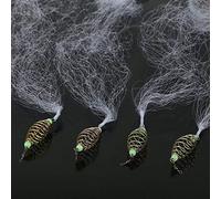 FAUOSWUK Rete da Pesca, Gabbia di Esca Luminosa in Plastica con Seta Premium, per L'accessorio per L'attrezzatura da Pesca (10 mesh)