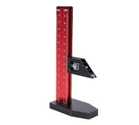 FAUOSWUK Righello per Misurare la profondità in Lega di Alluminio con Scale Imperiali e Metriche Chiare su Entrambi i Lati per Progetti Accurati di Lavorazione del Legno 0-7 Pollici 0-17 Cm per