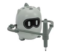 FAUOSWUK Robot da Disegno Interattivo per Principianti, Giocattolo Educativo per L'apprendimento della Pittura, con 100 Carte di Parole, 12 Pennarelli Colorati, 10 Penne Nere, per (Verde)