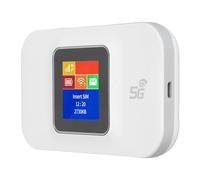 FAUOSWUK Router WiFi Portatile 4G, Hotspot Mobile 4G LTE con Slot per Scheda Micro SIM, per Telefoni, Tablet, Laptop e PC, Ideale per Viaggi in Tutto il mondo. (Bianca)