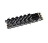 FAUOSWUK Scheda Adattatore da M.2 a Serial ATA3.0 Trasferimento Dati Veloce 6 Gbps per Utenti di PC Ad Alte Prestazioni Include Indicatori Luminosi Intelligenti