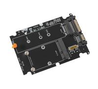 FAUOSWUK Scheda Adattatore Mini M.2 NGFF e MSATA SSD a 2 in 1 per Aggiornamento PC - Dimensioni Compatte 22x30mm/22x42mm/22x60mm/22x80mm - Conversione Efficiente per /