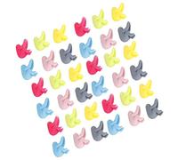 FAUOSWUK Segnabicchieri per Bicchieri da Vino Simpatiche Etichette in Silicone - Set da 5 Facile Identificazione Nei Bar delle Feste - Materiale Non Tossico