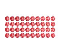 FAUOSWUK Set di Dadi a 12 Facce, Dadi Poliedrici in Plastica da 40 Pezzi con Numeri Grandi e Facili da Leggere, per Giochi da Tavolo, Pub, Club, Feste in Famiglia, Educazione e (Rossa)