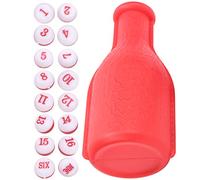 FAUOSWUK Set di Dadi da Biliardo per Intrattenimento, Dadi Numerati da 16 Pezzi con Bottiglia Shaker per Club Bar per Famiglie, Giochi di Grandi Tornei (#1)