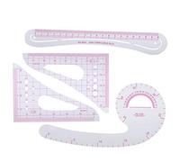 FAUOSWUK Set di Righelli per Curve Multifunzione, Strumento di Progettazione di Abbigliamento Durevole per il Taglio Manuale e la Realizzazione di Lastre per Studenti di Moda