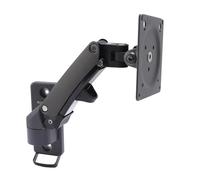 FAUOSWUK Supporto da Parete per Display Regolabile, Staffa per Montaggio a Parete Girevole Telescopica capacità di Peso 7 Kg VESA 75x75 per Monitor da 17-27 Pollici, con Rotazione di