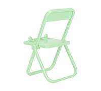 FAUOSWUK Supporto per Telefono per Sedia Pieghevole, Adorabile Supporto Mobile Multi-angolo per Tutti gli Smartphone, Design Compatto per Viaggi e Ufficio (Verde)